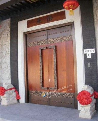 原木进户门 原木进户门